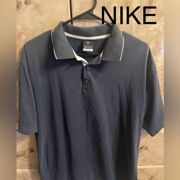 Nike Polo Shirt Black Large - Picture 1 of 4